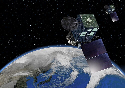 ひまわり8・9号のイラスト画像(気象庁提供)